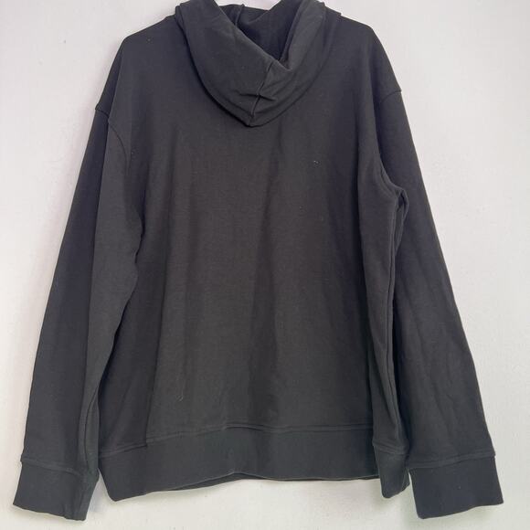 Edgar & Ash Men's Oversized Fit Hooded Sweatshirt Black Sz XL Street wear Boho - Picture 7 of 9